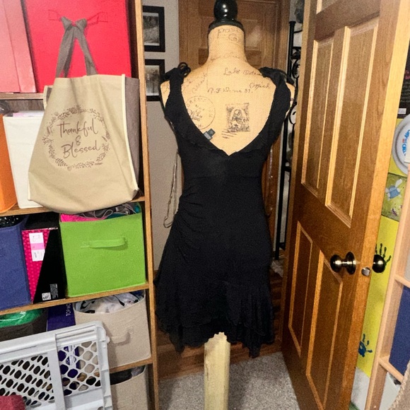 WILD FABLE RUFFLE DRESS-black 🖤 - Picture 9 of 11